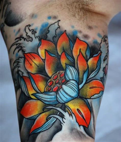 tattoo lotus|lotus tattoos for men.